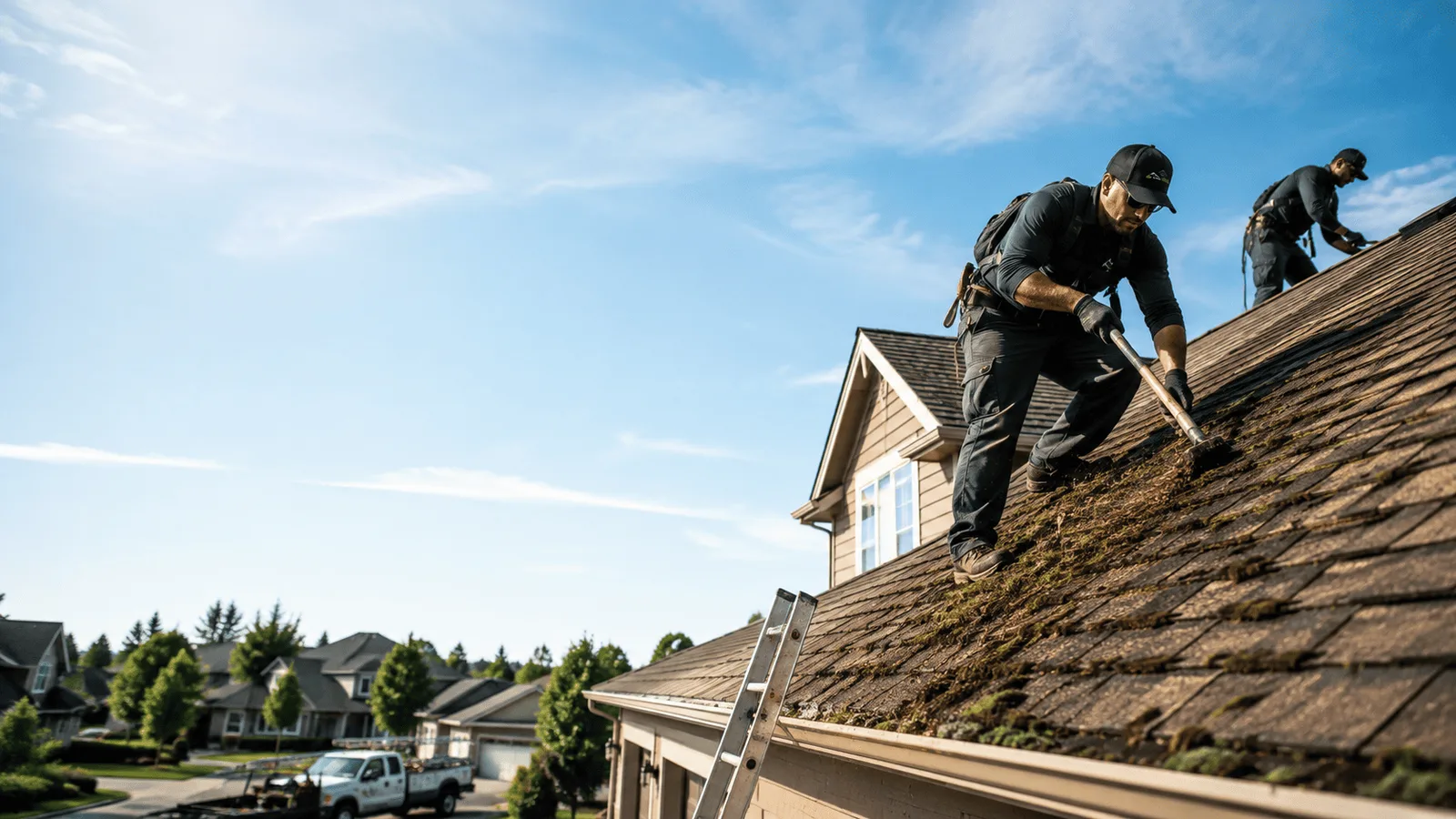 Roof Moss Removal in Geneseo, IL near me